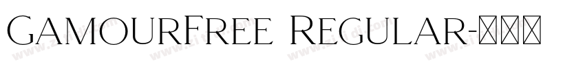 GamourFree Regular字体转换